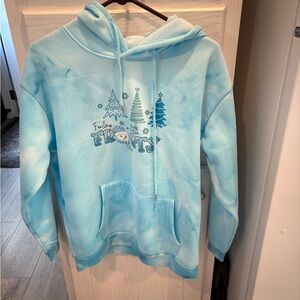 Blue Graphic Hoodie